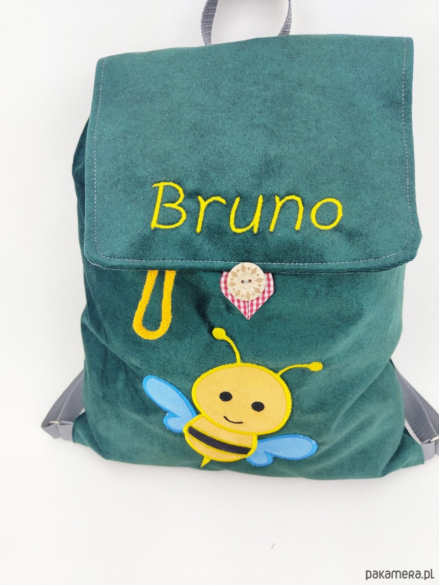 torebki, worki i plecaki dziecięce Imienny prezent dla dziecka - plecak z pszczółką 3
