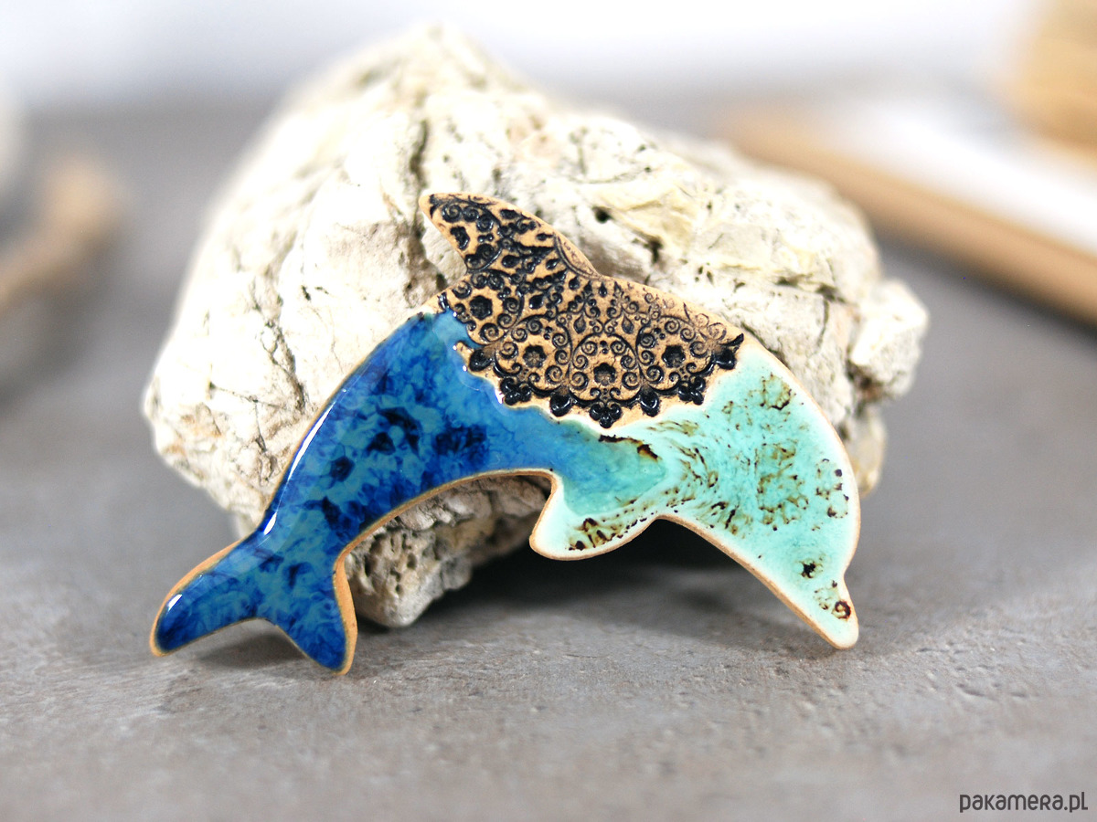 magnesy Ceramiczny delfin -  magnes na lodówkę 6