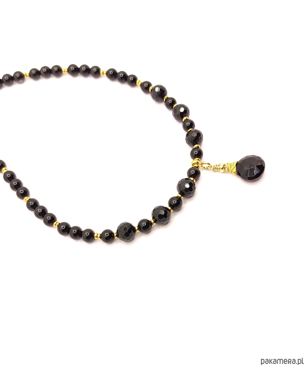 złote naszyjniki Zmysłowy naszyjnik z turmalinów 6