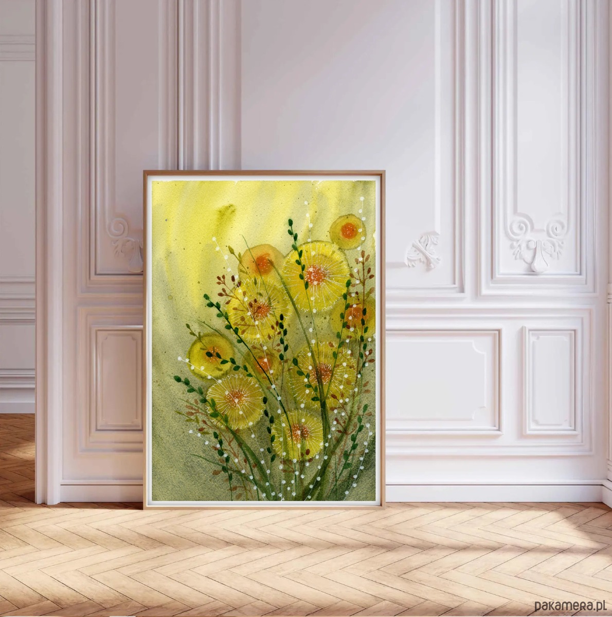 obrazy Oryginalna akwarela. Łąka A4 1