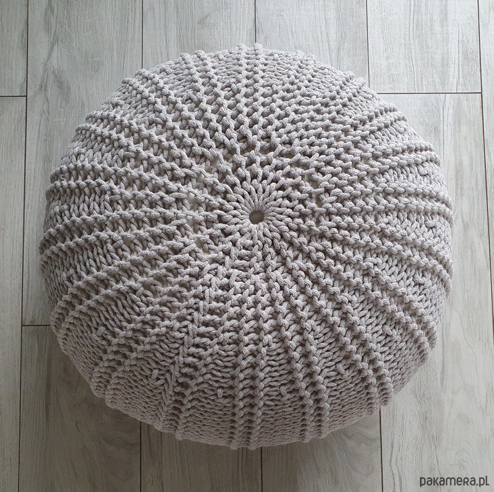 pufy do siedzenia Dziergany puf, puf, pufa, pufa na drutach 3