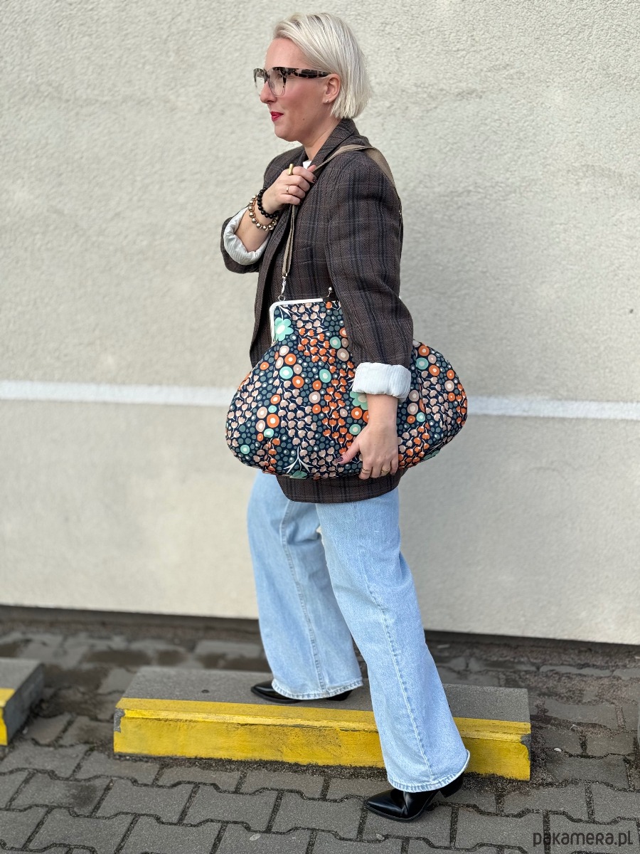 torby XXL Torebka big blue flowers 4