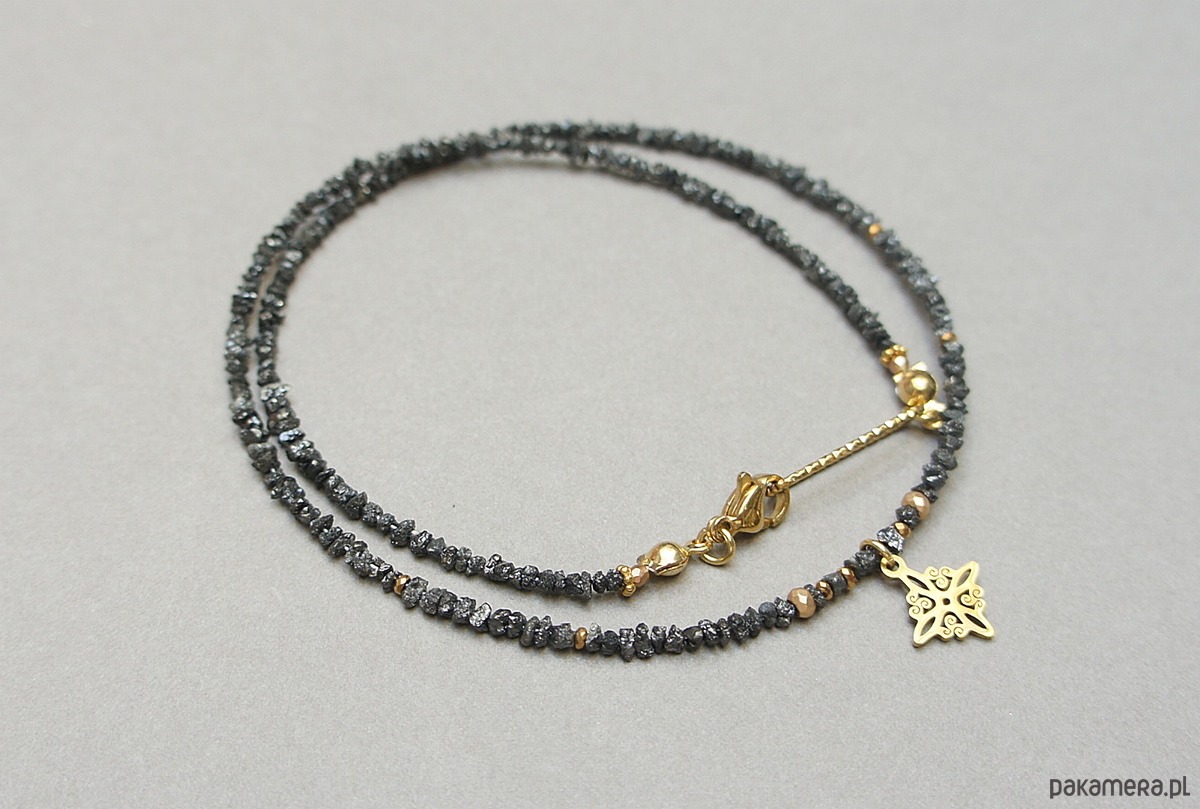 chokery Diamenty black  vol. 3 /choker/-  naszyjnik - Szlachetna kolekcja 1