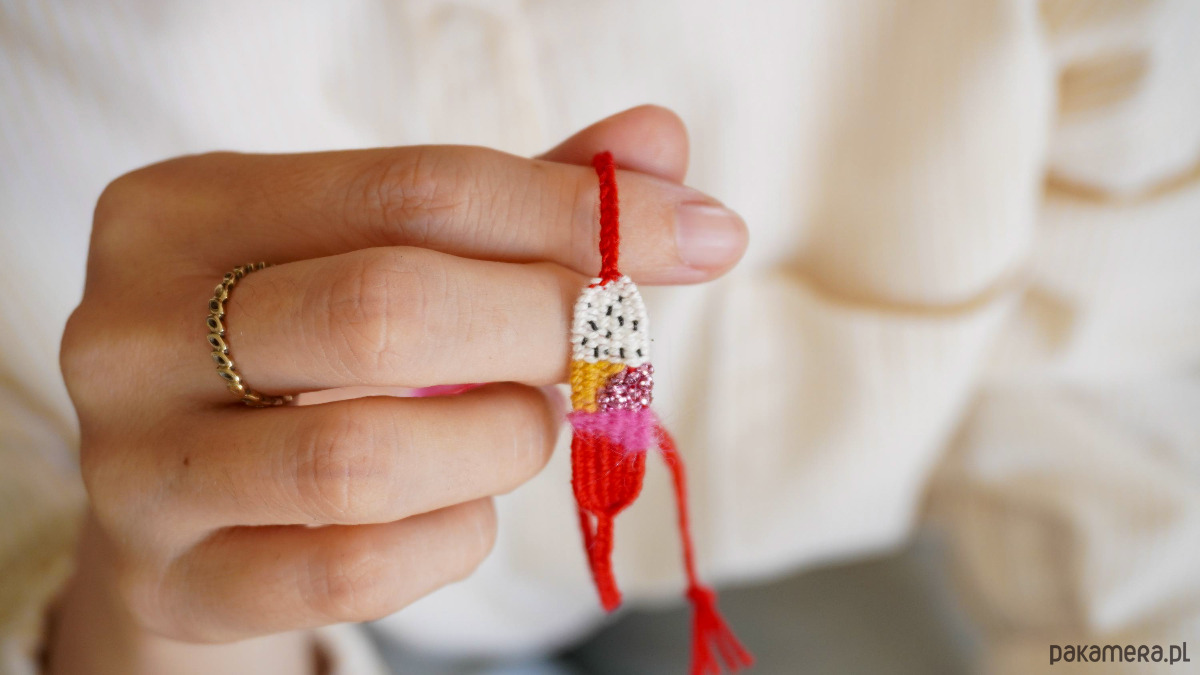 bransoletki na sznurku Mini, tkana bransoletka wiązana - na szczęście 1