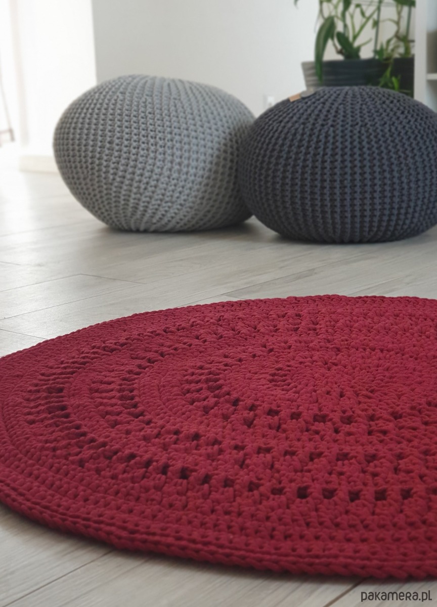 dywany Dywan szydełkowy okrągły ażur, rożne rozmiary i kolory 2