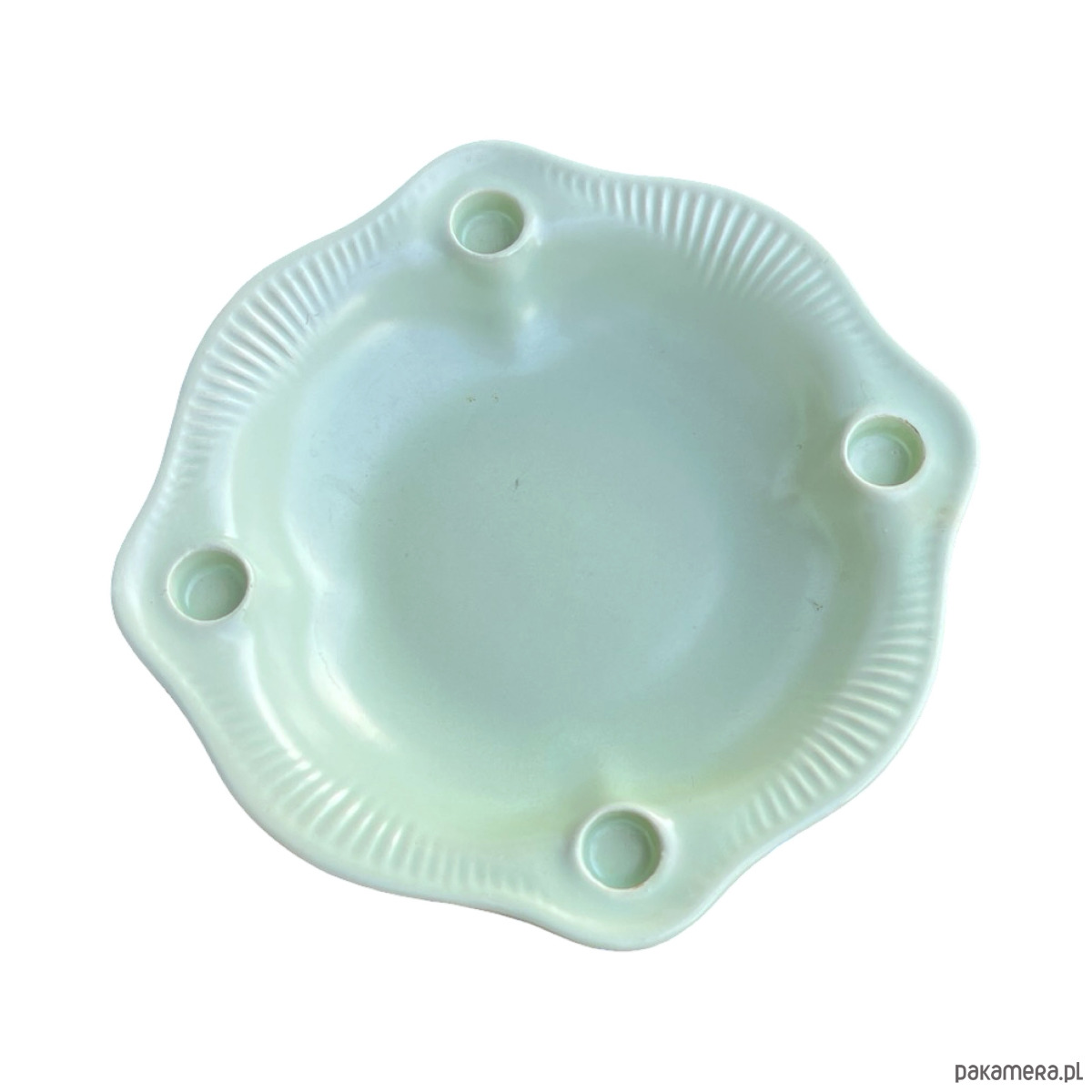 patery i talerze Talerz adwentowy świecznik ceramiczny, Jasba, Niemcy lata 60. 9