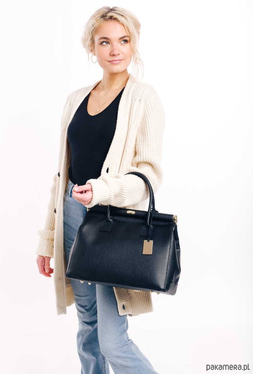 torby na ramię Torba skórzana Shopper (6884) 4