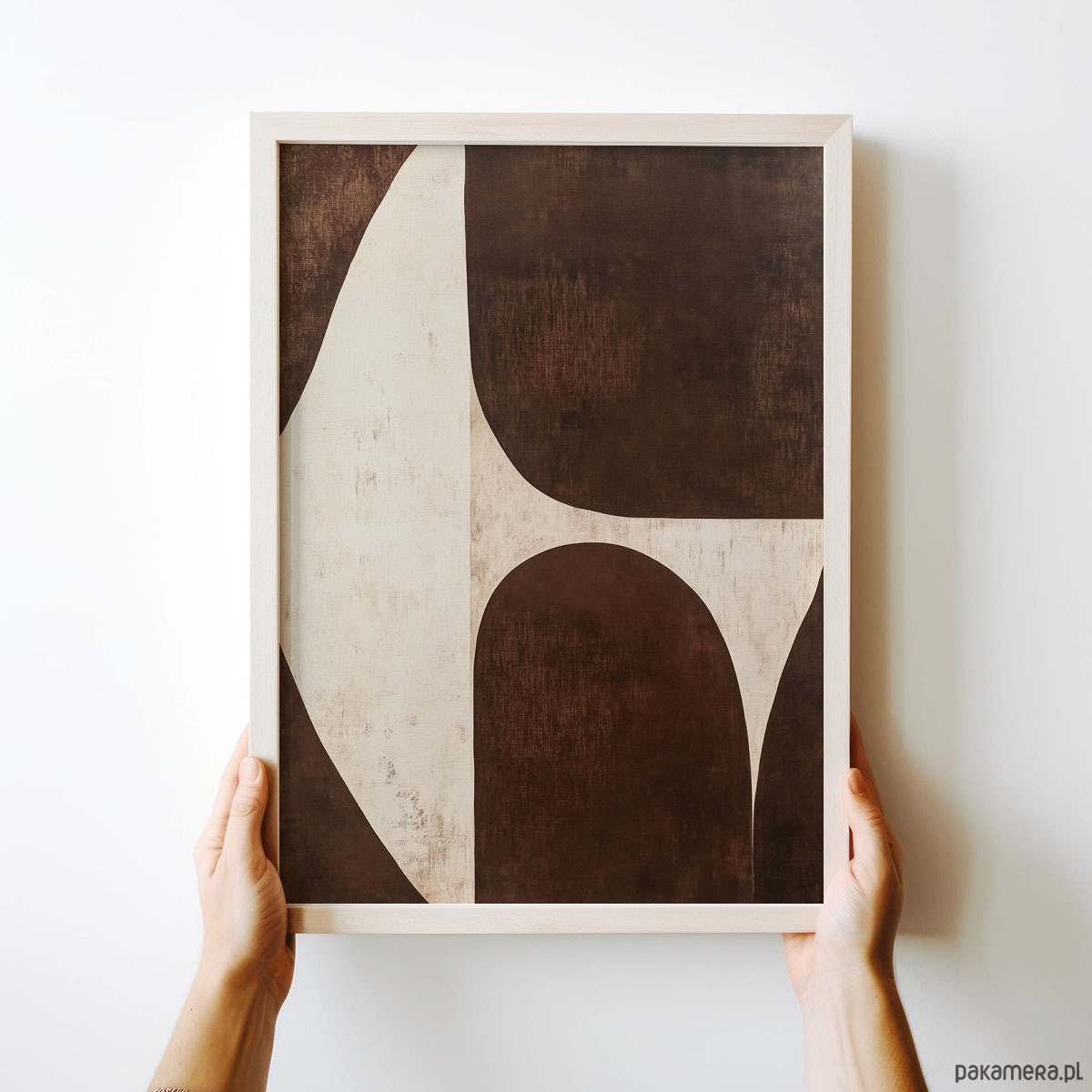 plakaty Plakat Brązowa abstrakcja 3
