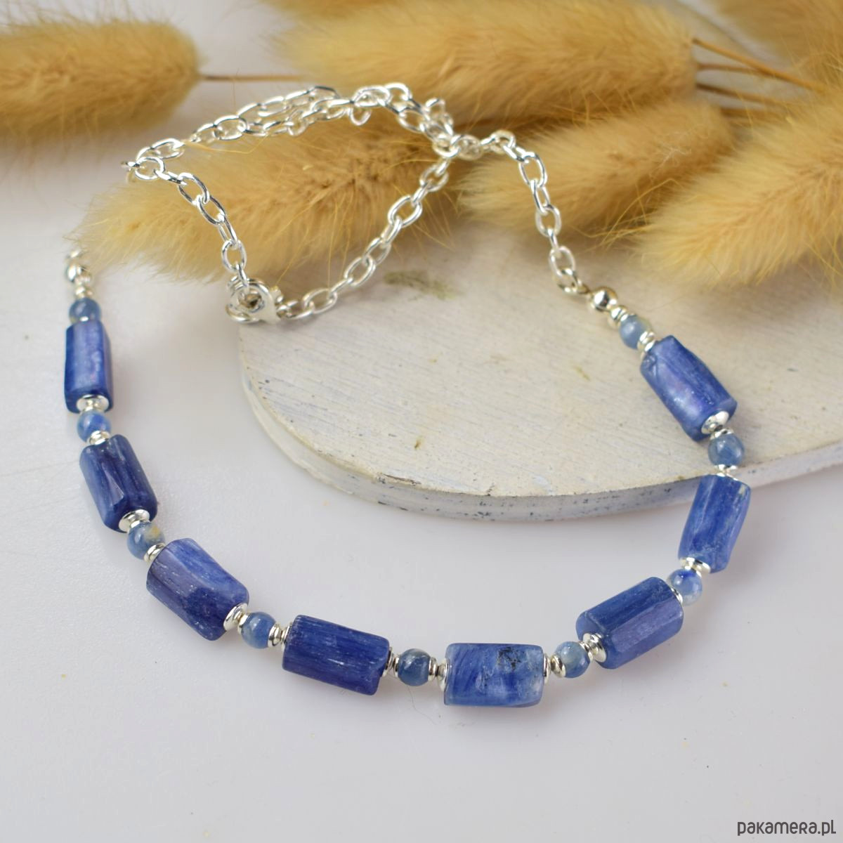 srebrne naszyjniki Kianit klasycznie  - srebrny naszyjnik 1