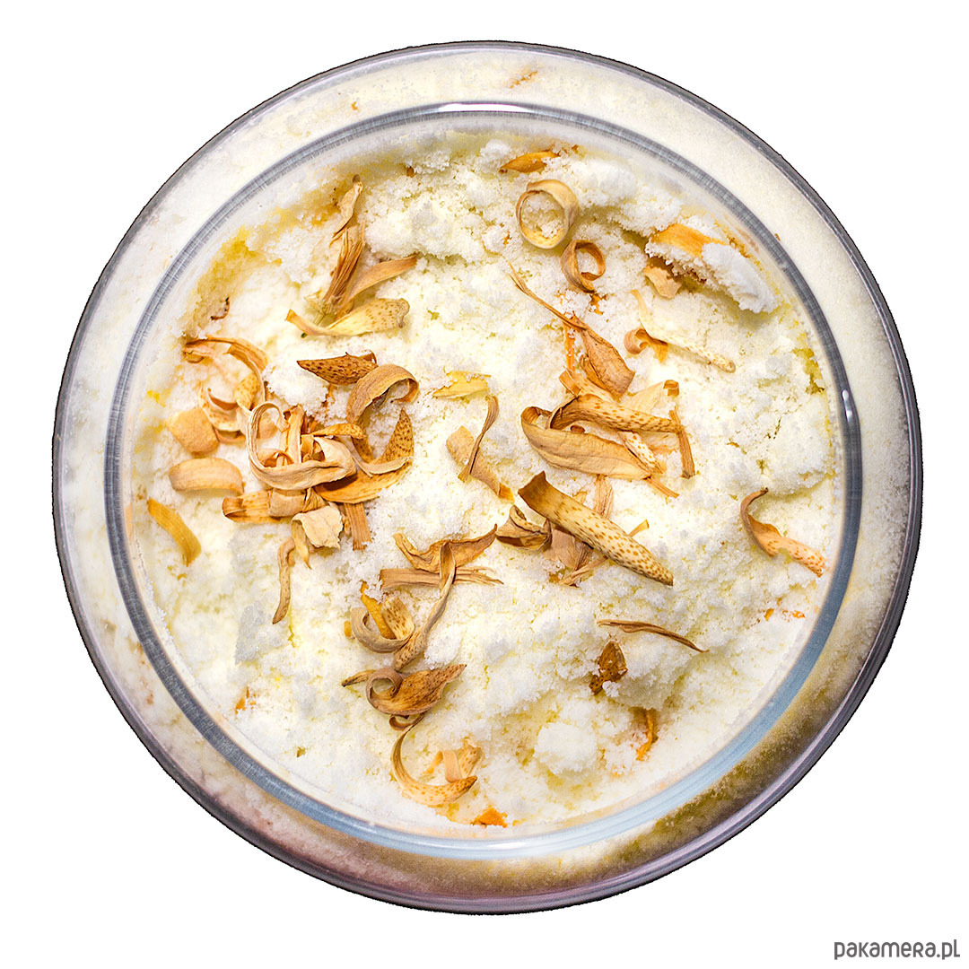 produkty do kąpieli Musujący puder kąpielowy Pomarańcza mlekiem kozim 450g 2