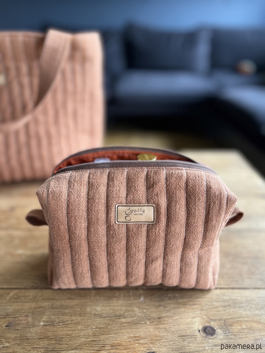 kosmetyczki Lniana kosmetyczka box  4