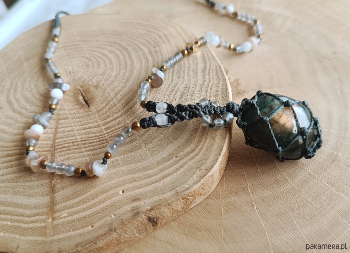 naszyjniki - inne Naszyjnik z labradorytem 3