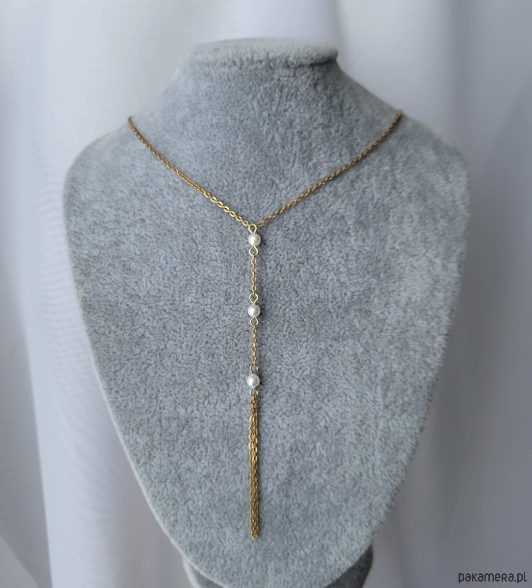 bransoletki z kamieni naturalnych Bransoletka z pierścionkiem perełki Luxe 2w1 3