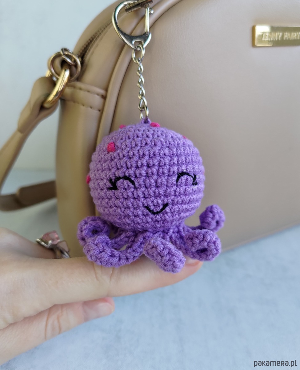 breloki Brelok ośmiornica, Brelok do kluczy, Brelok na prezent, Brelok na szydełku 2