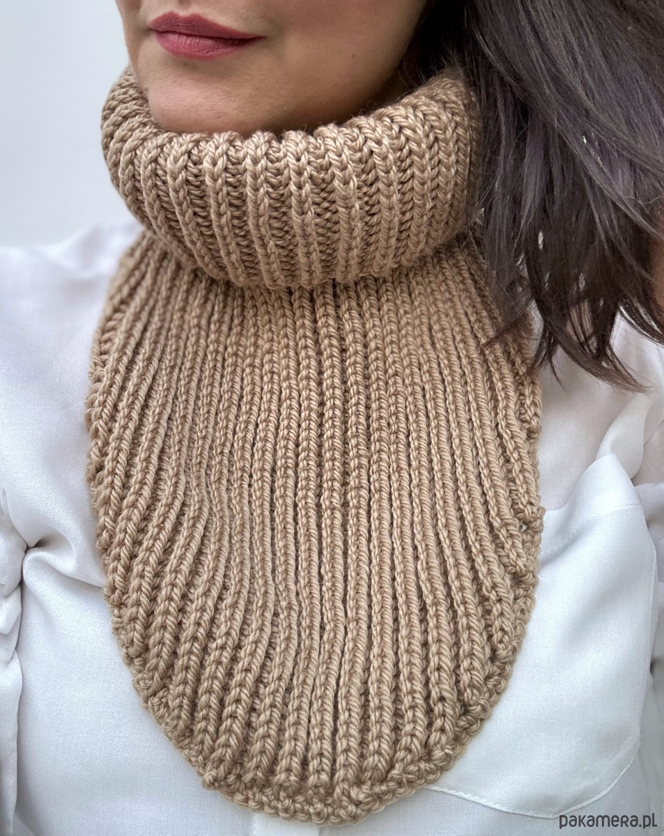 szale damskie Komin/Golf/Otulacz Zola camel 3
