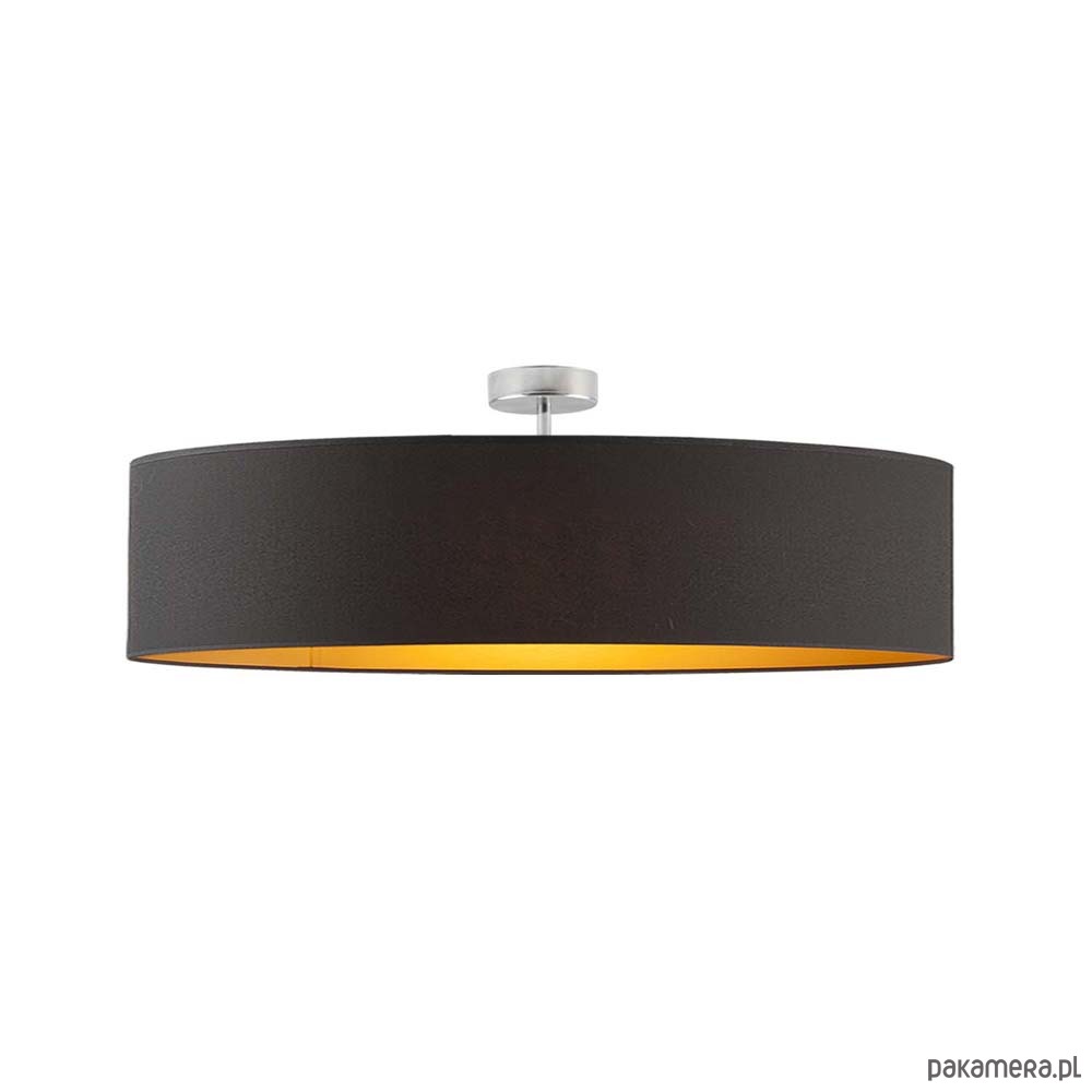plafony Duży plafon do salonu o średnicy 80 cm GRENADA GOLD 5