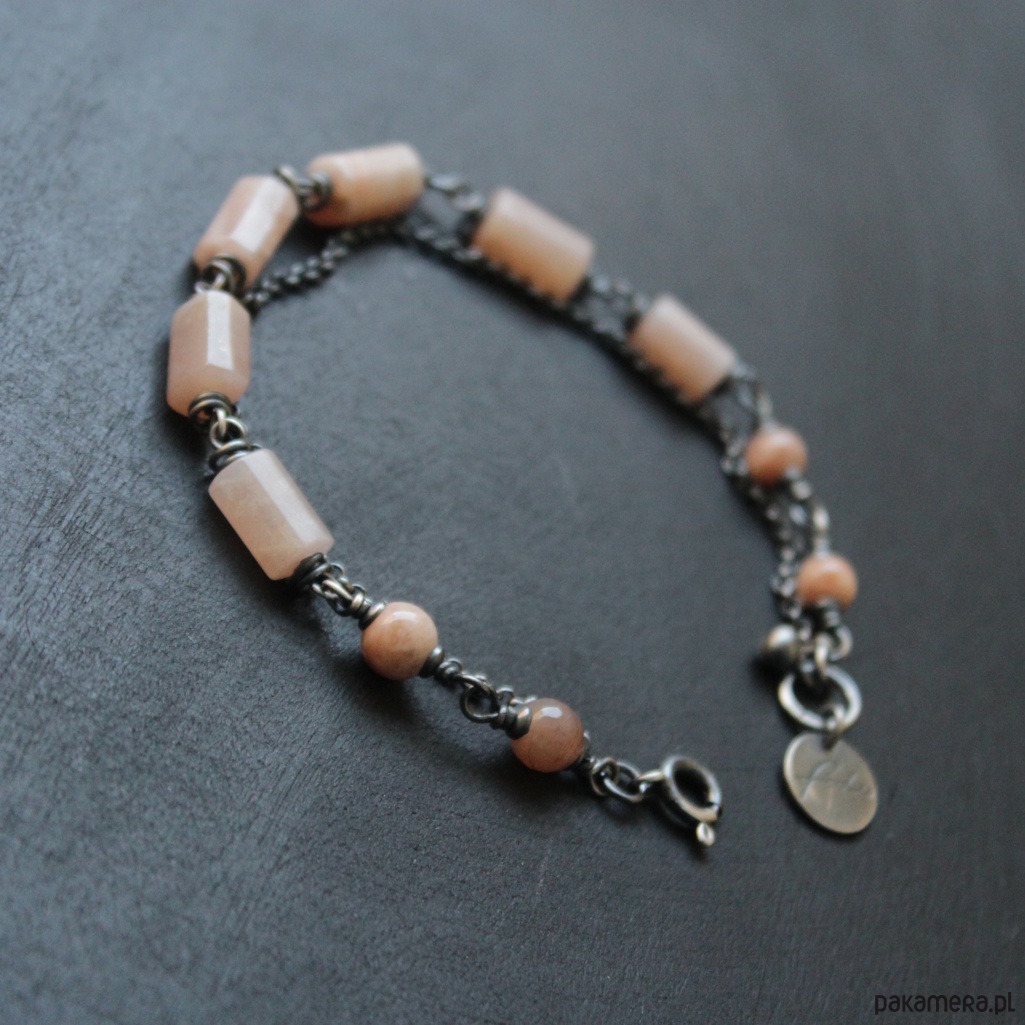 bransoletki z kamieni naturalnych Bransoletka nude z kamieniem słonecznym 5