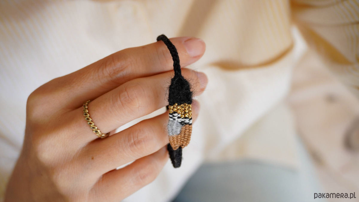 bransoletki na sznurku Mini, boho bransoletka wiązana na supełek w neutralnej kolorystyce 3