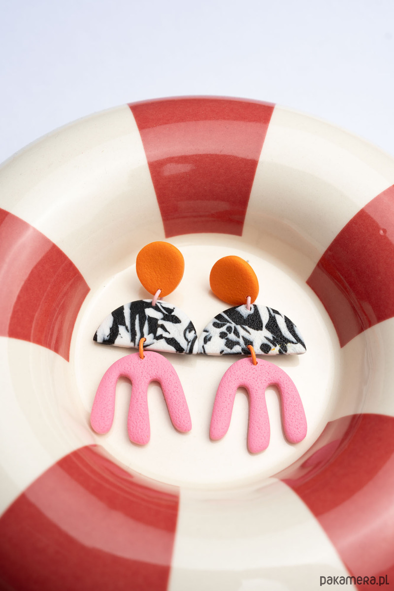 kolczyki z masy plastycznej Wiszące kolczyki Henri Matisse 1