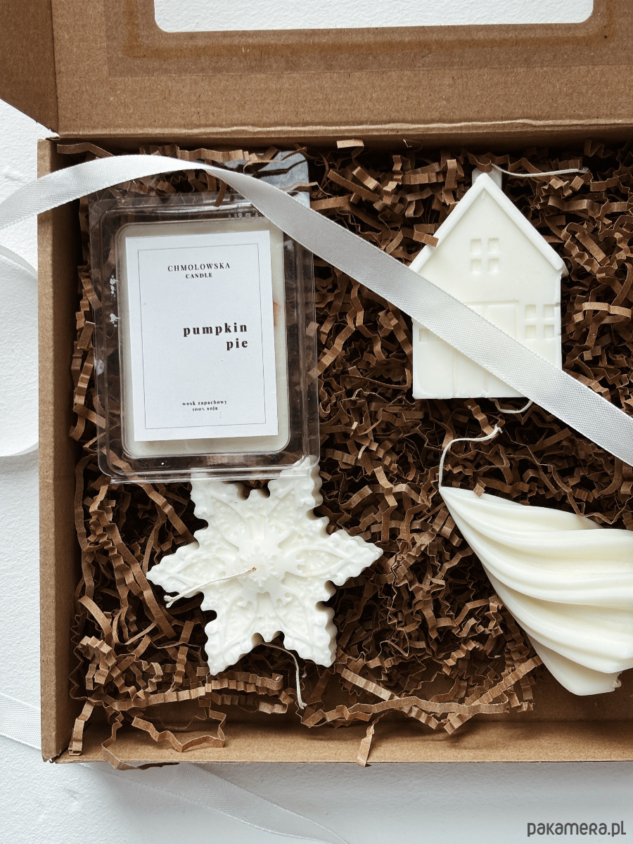 świeczniki i świece Zestaw prezentowy świec i wosku do kominka 3