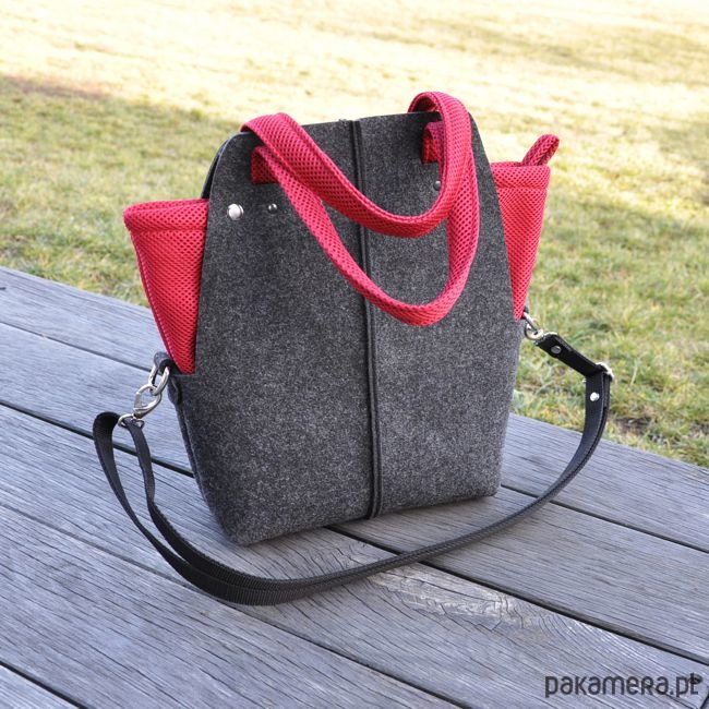torby na ramię Torebka filcowa wąska - organizer z siatki G+CZ 1