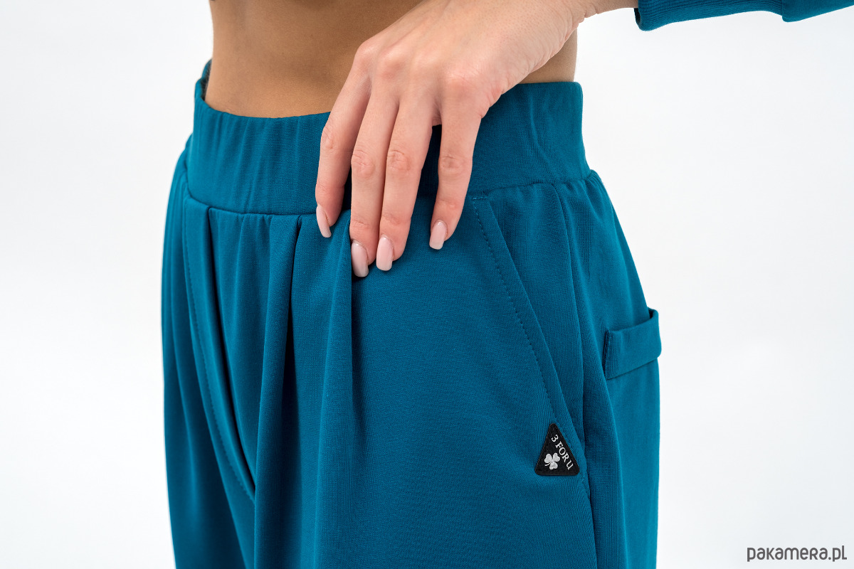 spodnie dresowe damskie Dresowe spodnie damskie ,,ADALET" petrol 3