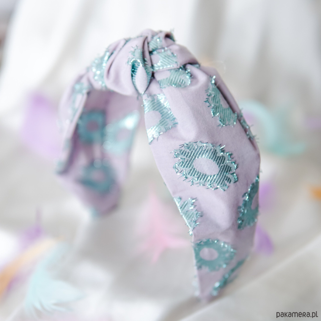 opaski do włosów Opaska na włosy z węzłem pastelowa 1