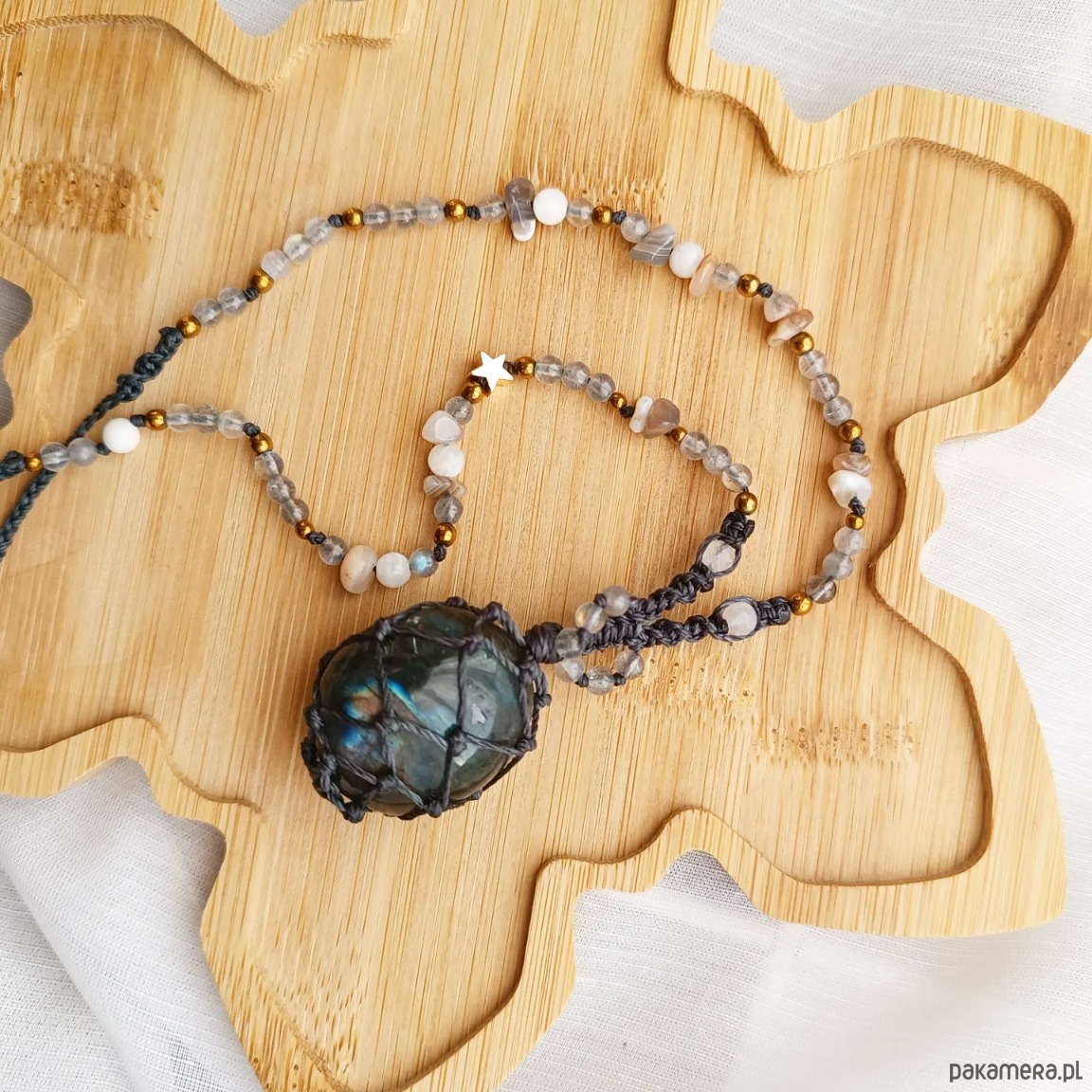 naszyjniki - inne Naszyjnik z labradorytem 2