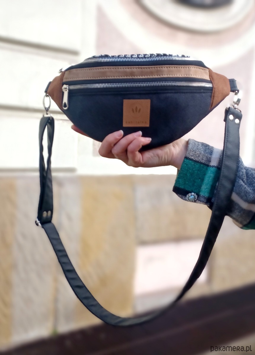 saszetka nerka Nerka damska  z nubuku Arizona 1