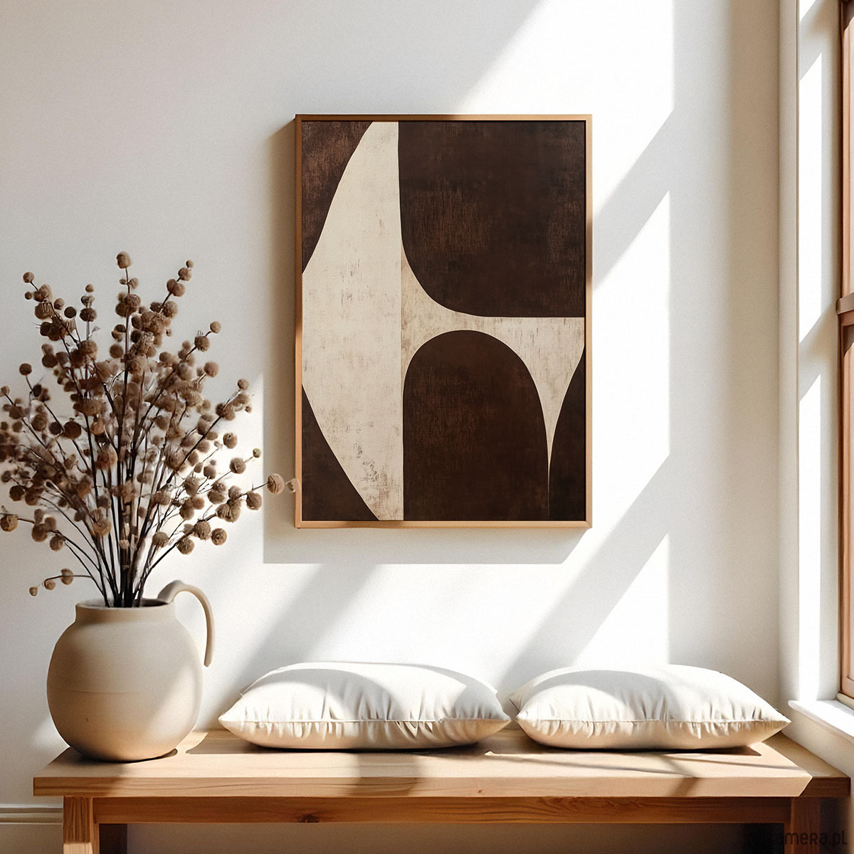 plakaty Plakat Brązowa abstrakcja 2