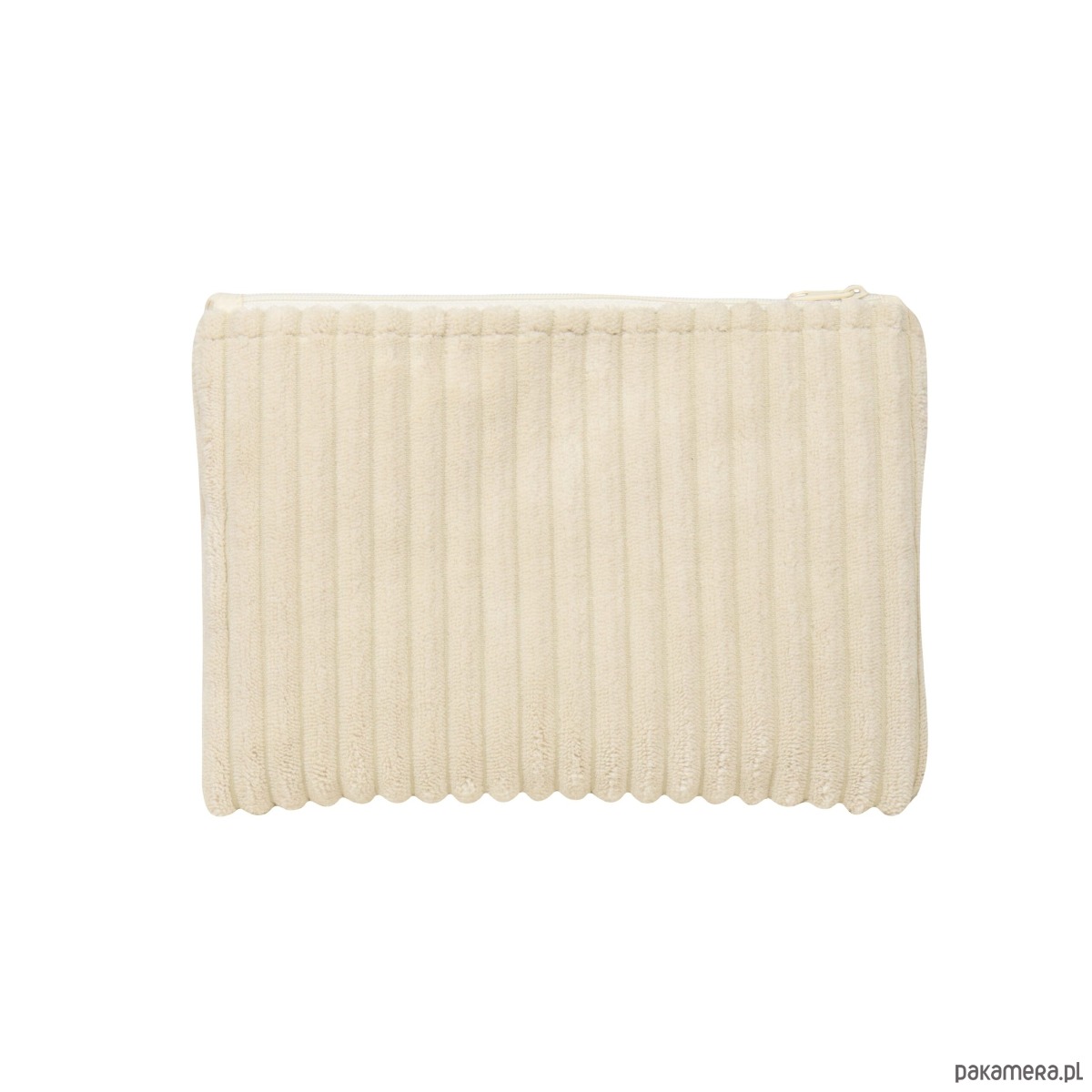 kosmetyczki Puszysta sztruksowa saszetka  kolor ecru (made in Poland) 1