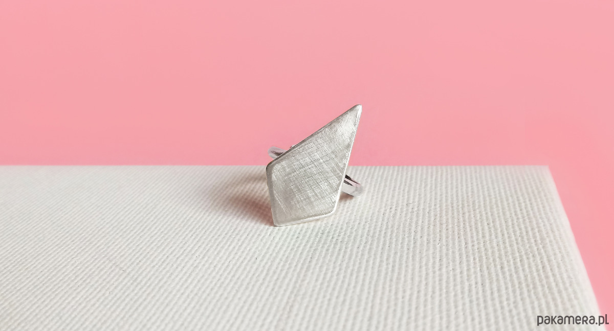 pierścionki srebrne Pierścionek Geometry srebro 925, regulowany 1