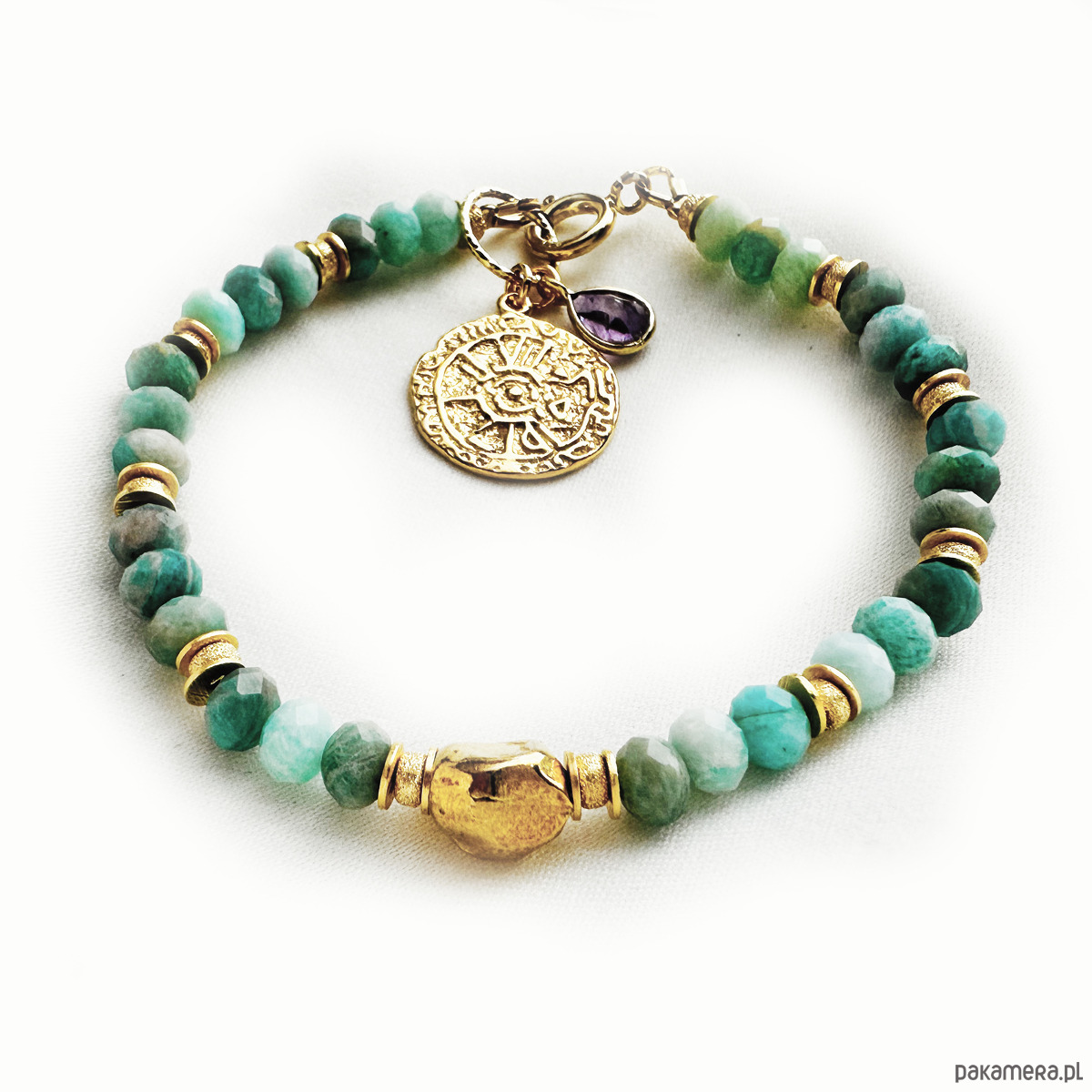 bransoletki z kamieni naturalnych BŁOGOŚĆ 1- Bransoletka AMAZONIT, kamienie naturalne 3