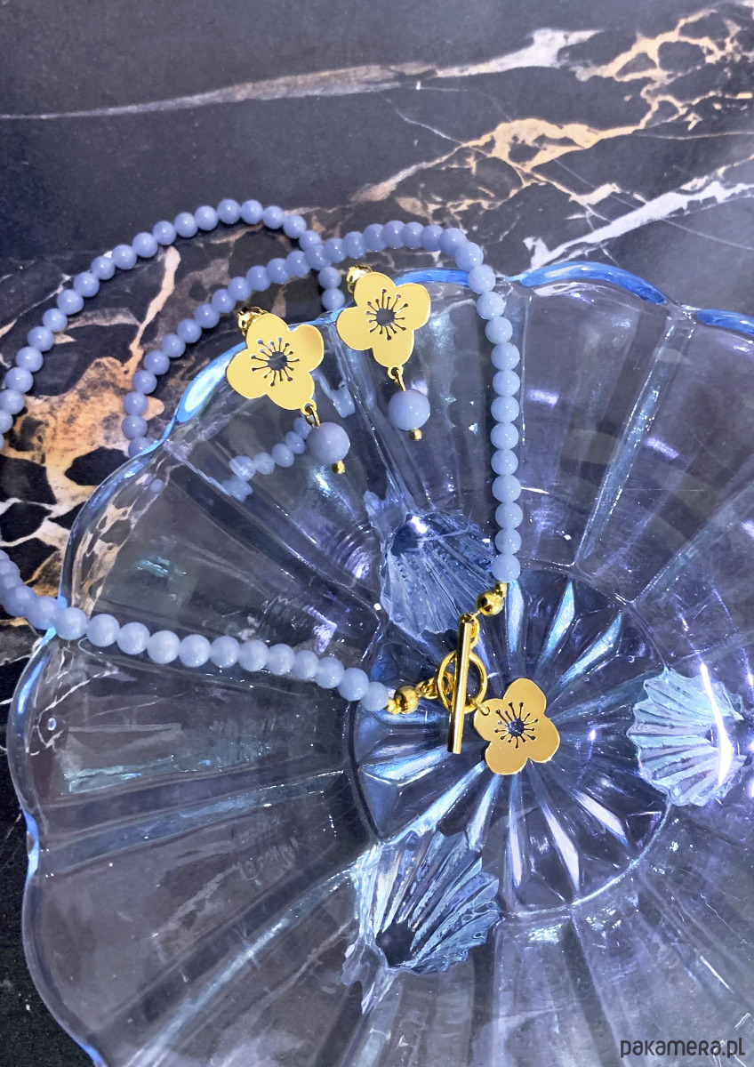 wisiory Kolekcja 70's vibe - Anemone sky  - Naszyjnik 2