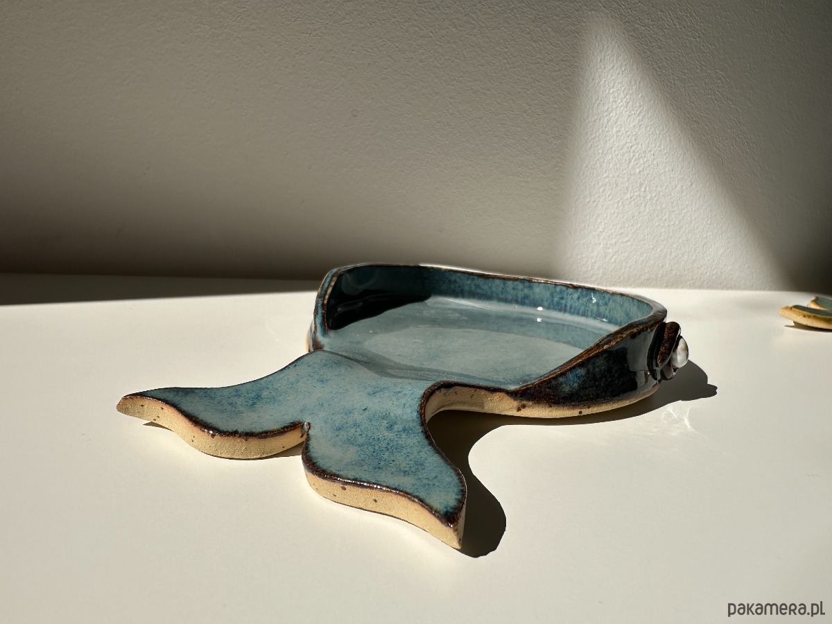 pojemniki na biżuterię Talerzyk na biżuterie w kształcie wieloryba - niebieski 4