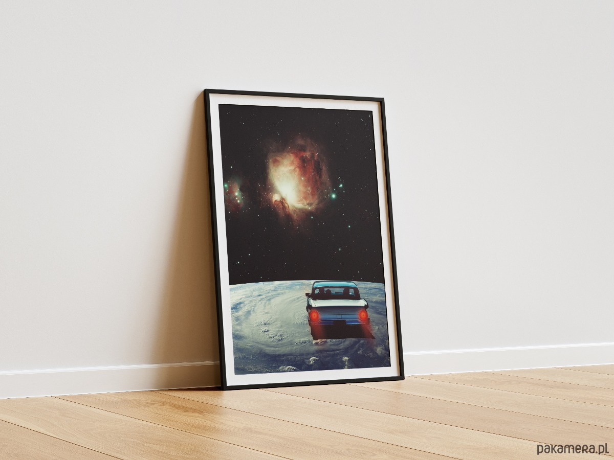 plakaty Plakat Destynacja nieznana - Kolaż Fine-art  - Autorska dekoracja ścienna 1