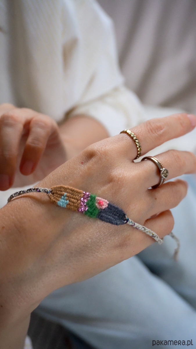 bransoletki na sznurku Mini boho bransoletka na sznurku 4