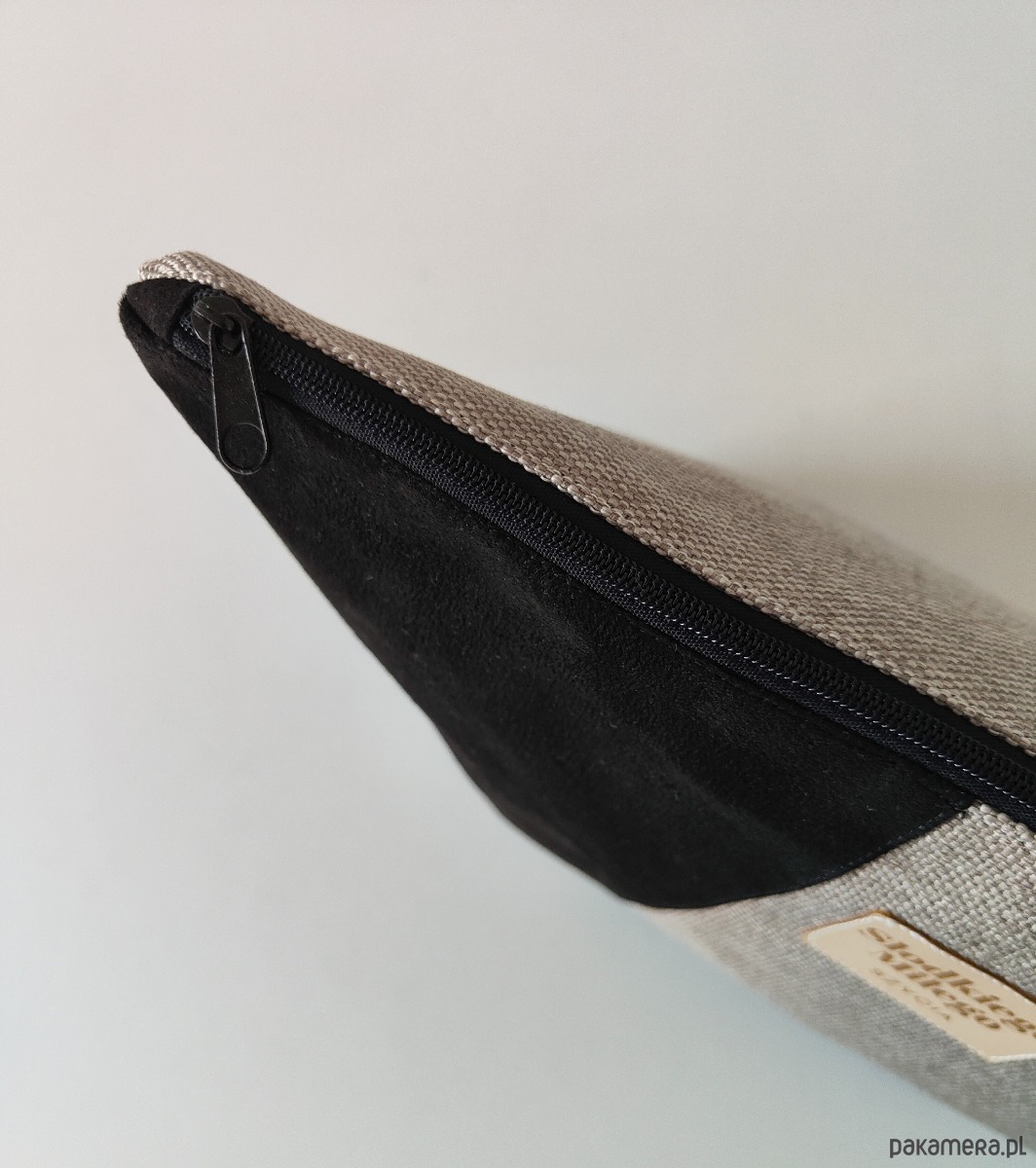 kosmetyczki Duża Kosmetyczka Patchwork F I V E - kosmetyczka z nubuku i tkanina plecionej 3