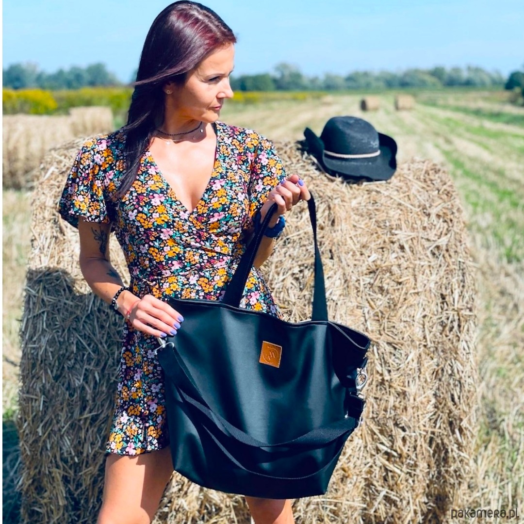 torby na ramię Duża torba shopperka Mili Duo - czarna 3