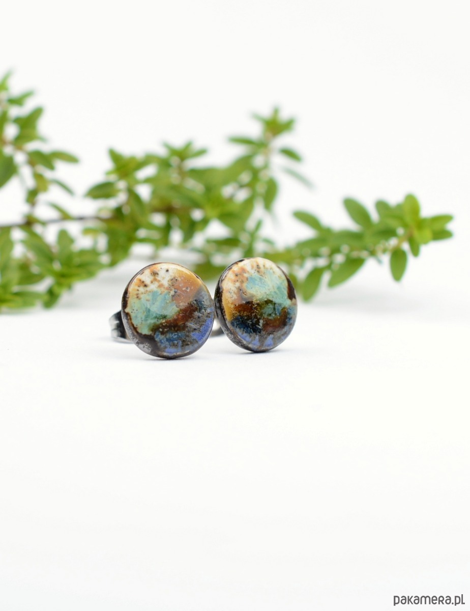 kolczyki ceramiczne Kolczyki ceramiczne krajobrazy-sztyfty 1