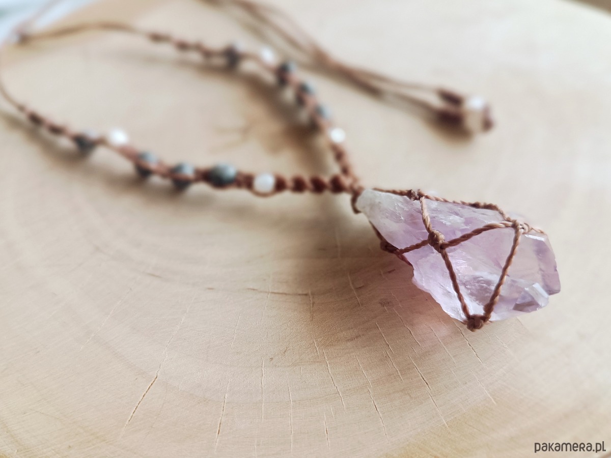 naszyjniki - inne Naszyjnik z ametystem 1