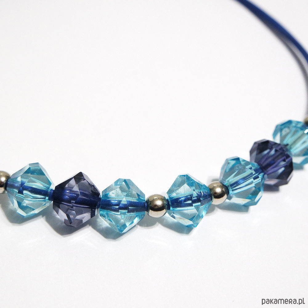 korale Naszyjnik - Niebieski, granatowy 2
