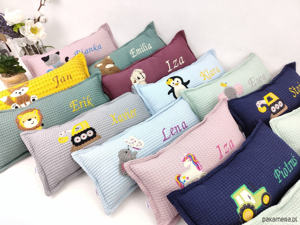 poduszki do pokoju dziecka Personalizowany prezent dla dziecka - imienna poduszka z misiem panda 4