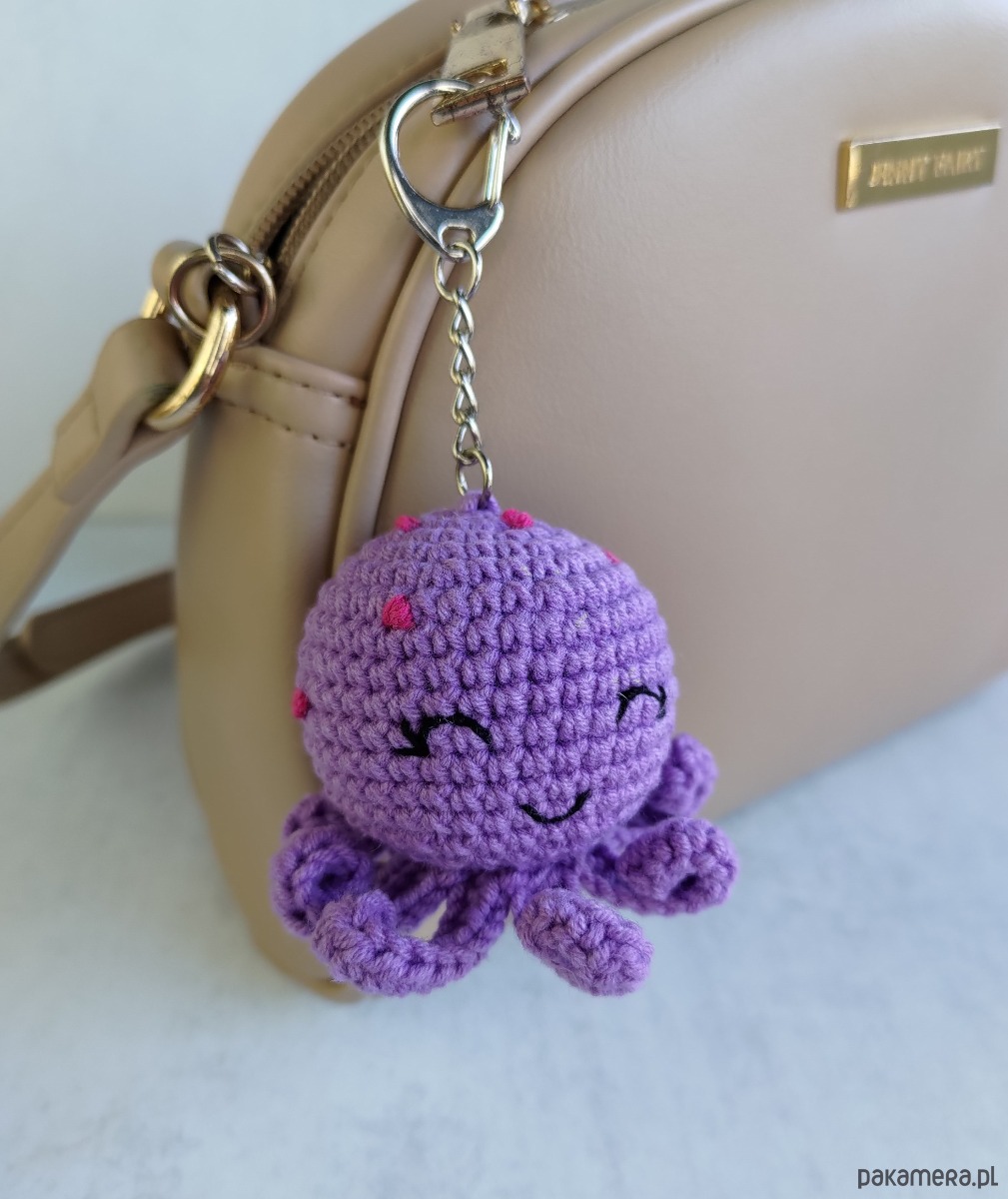 breloki Brelok ośmiornica, Brelok do kluczy, Brelok na prezent, Brelok na szydełku 1