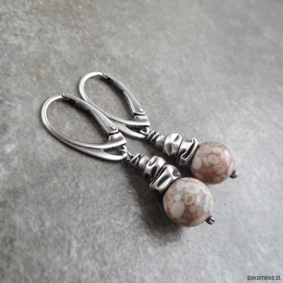 kolczyki z kamieniami W Dolomitach kolczyki srebro 925 4