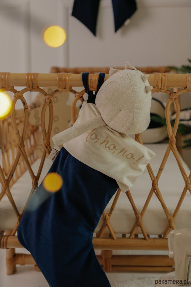 dekoracje świąteczne Personalizowana welwetowa skarpeta świąteczna 7