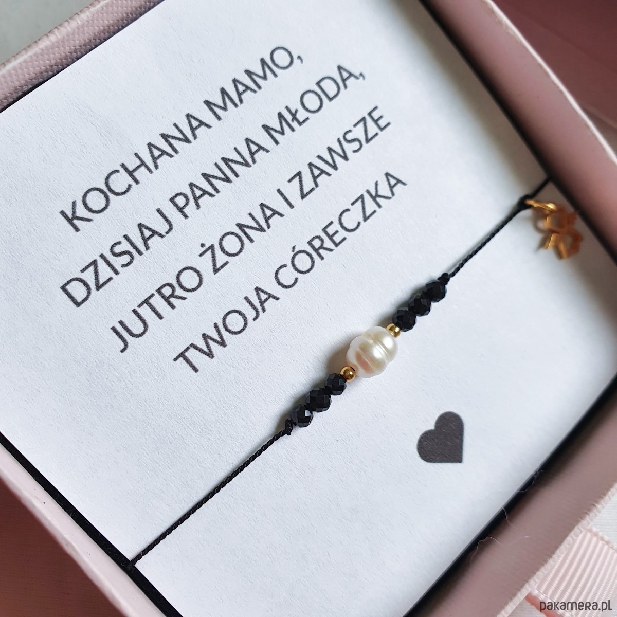 bransoletki na sznurku Bransoletka na Ślub dla MAMY 1