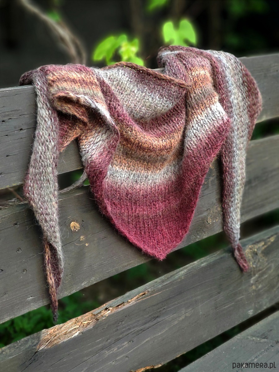 szale damskie Jesienny puchacz / chustka 3