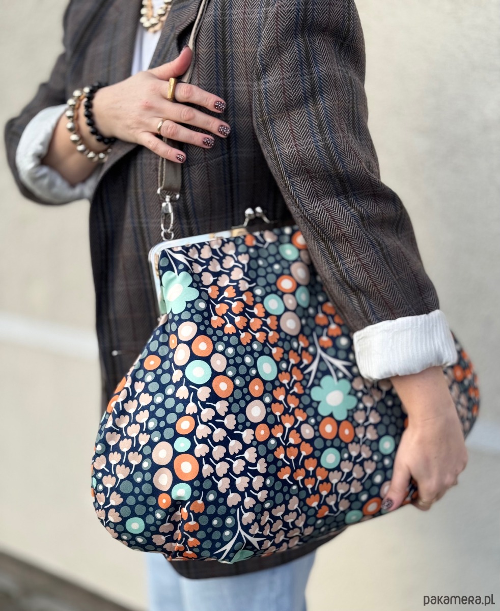 torby XXL Torebka big blue flowers 6