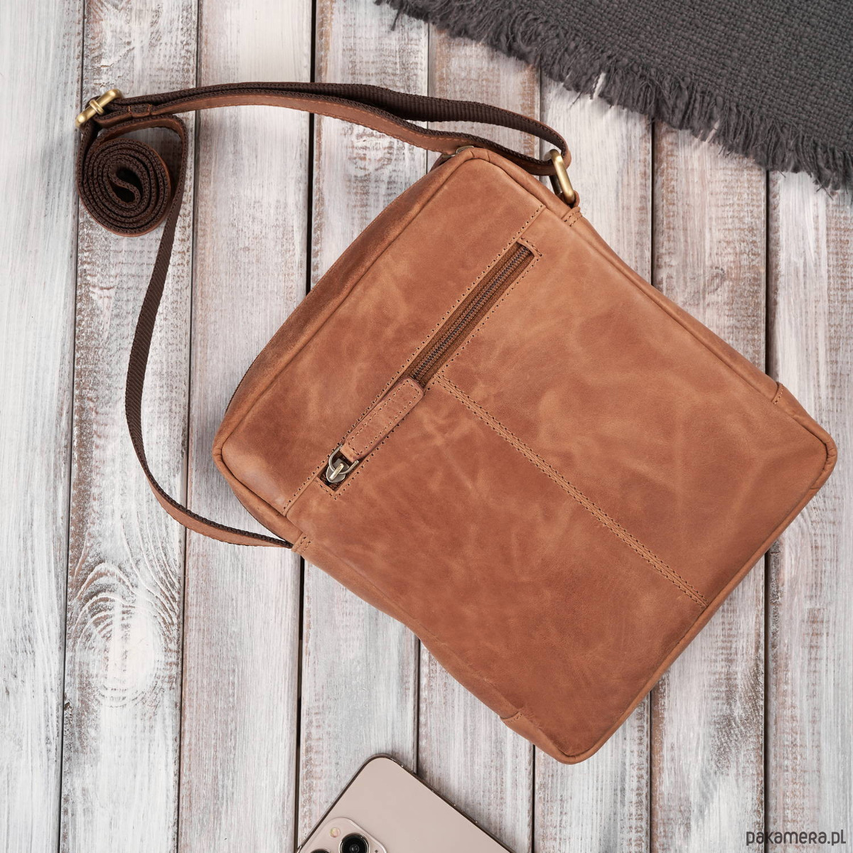 torby i nerki męskie LISTONOSZKA MĘSKA NA RAMIĘ SKÓRZANA TORBA MĘSKA VINTAGE Paolo Peruzzi 3